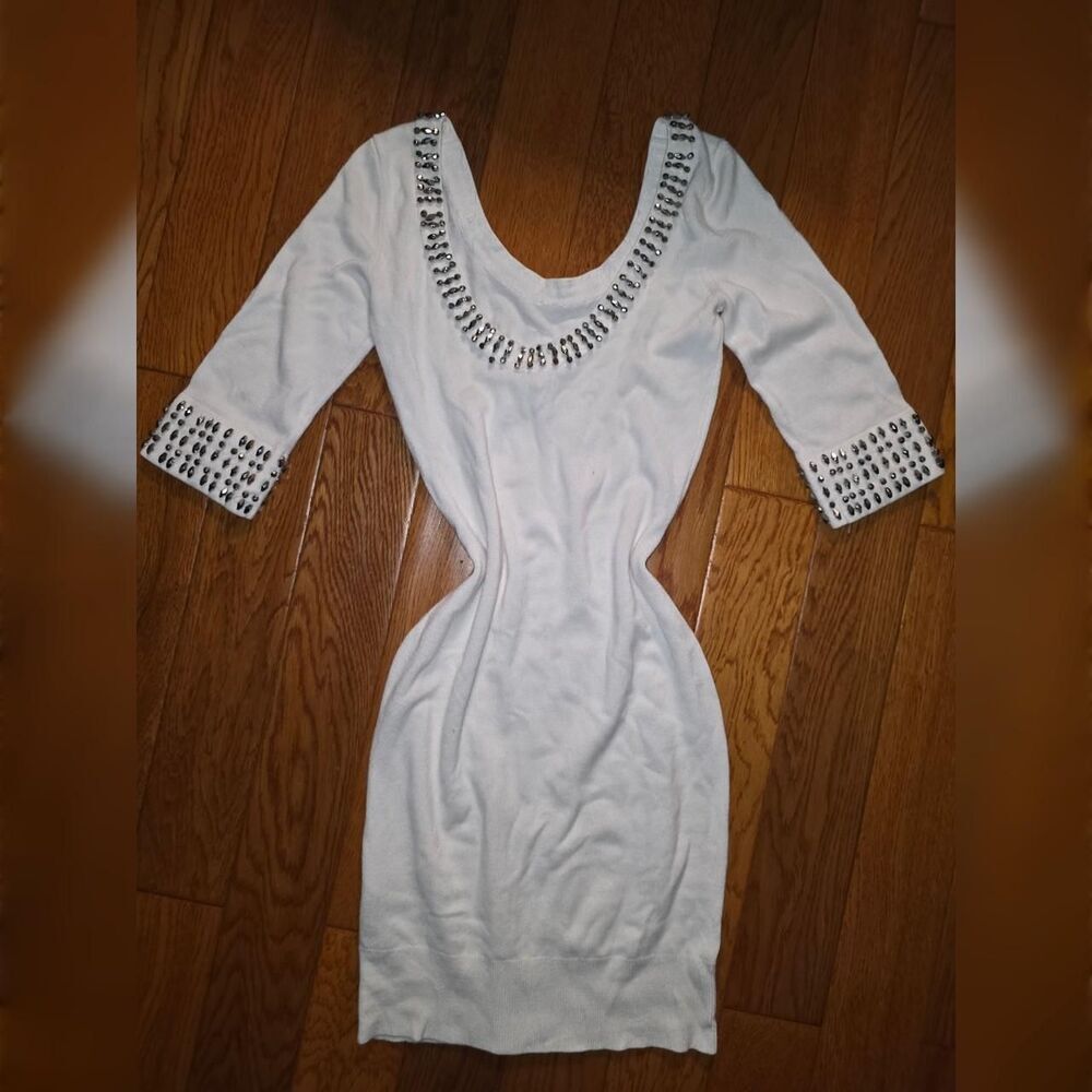 Y2K GUESS White Bodycon Mini Dress
